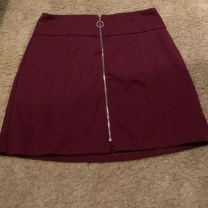 Size XS burgundy Candie's skirt